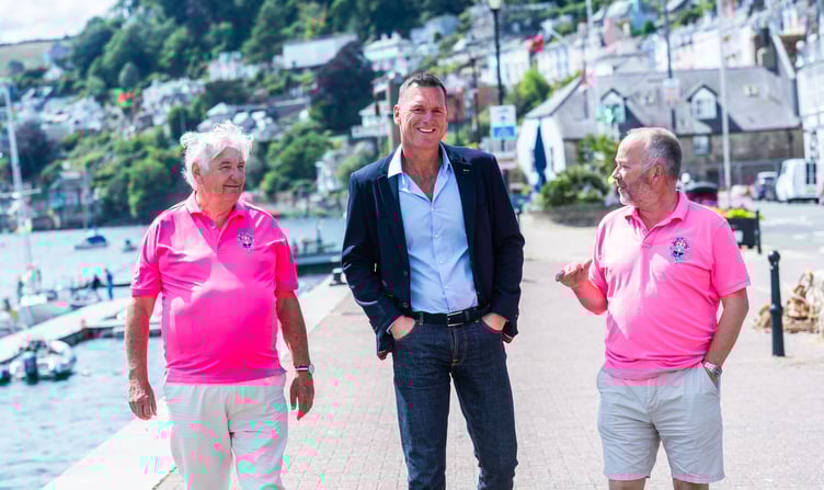 Ed Botterill, Dartmouth Regatta Chairman; Ian Baker, MD at Baker Estates; Hilary Bastone, President of Dartmouth Regatta