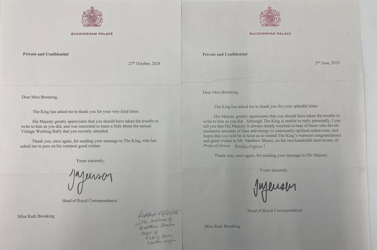 Replies to Ruth Brooking on behalf of His Majesty the King
