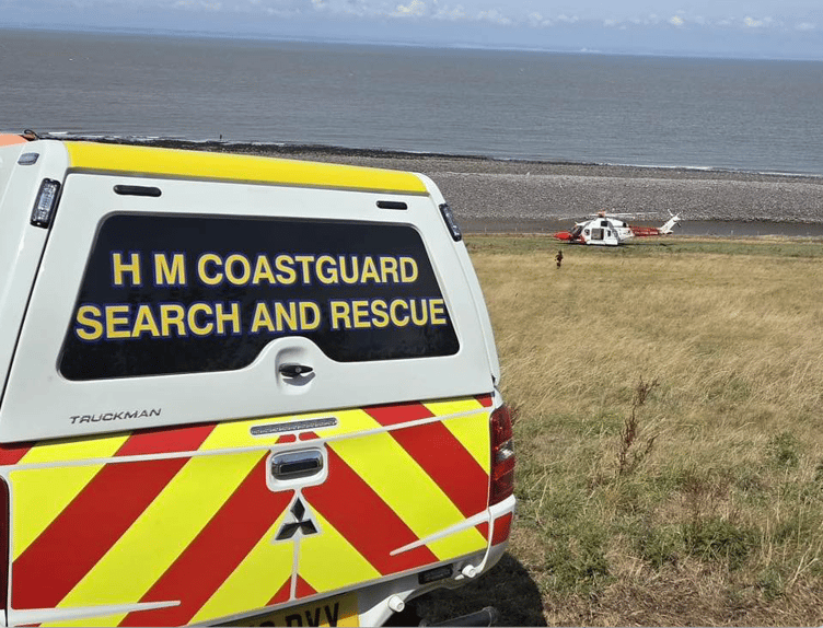 HM Coastguard in action