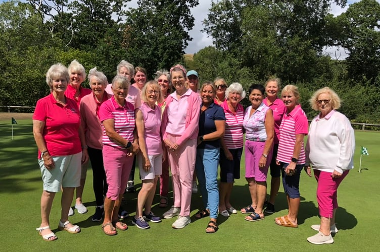 Dartmouth GC ladies, breast cancer fundraising