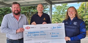Pavers Ltd's £500 boost for Kingsbridge RFC
