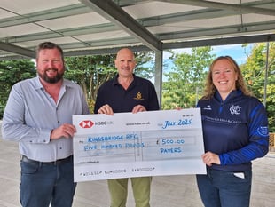 Pavers Ltd's £500 boost for Kingsbridge RFC