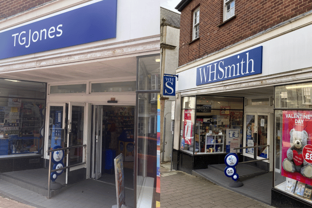 WH Smith high street stores rebranded as TG Jones 