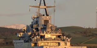 HMS Mersey guards Dartmouth Regatta