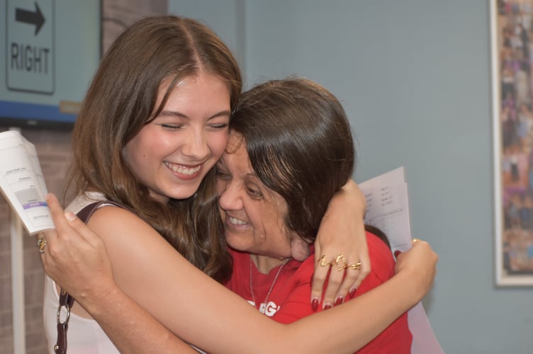 Erin Quigley and mum - Brixham College 