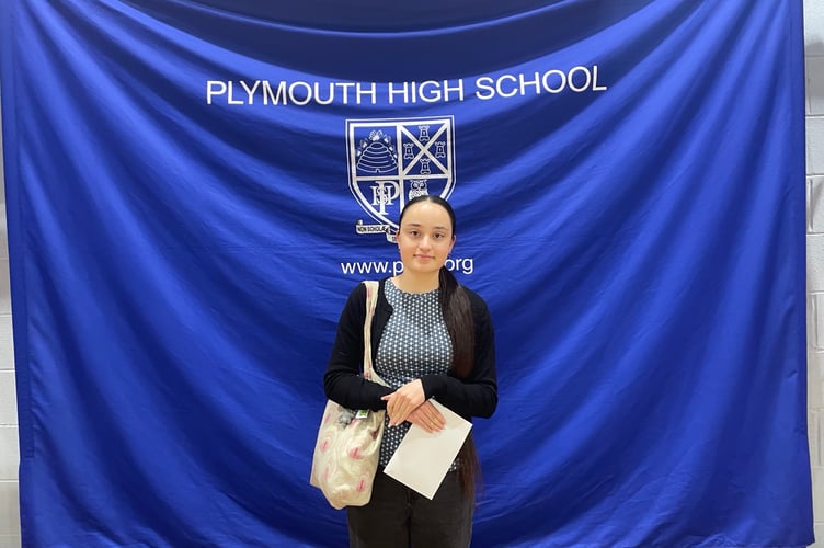 Victoria G celebrates after receiving fantastic results at PHSG