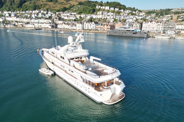 The two Feadship superyachts