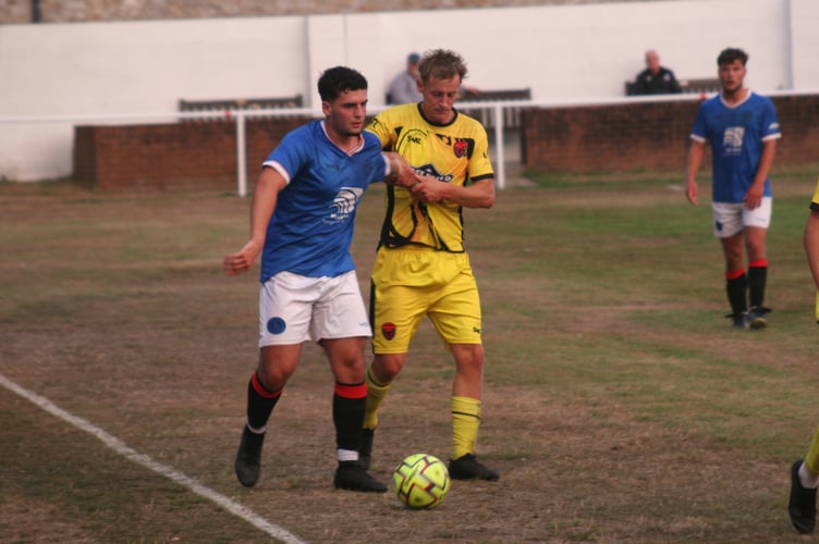 Mason Dolman-Zuccarro (left) and former Spurs man Sam Hancox