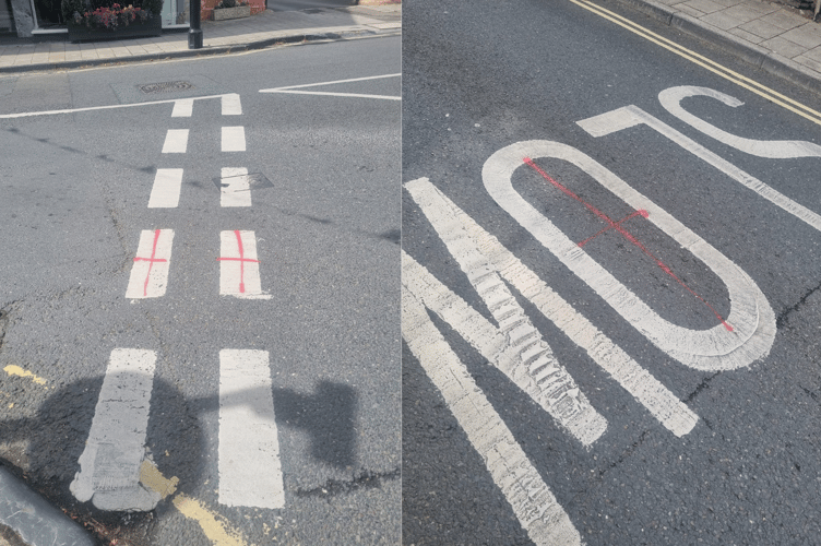 Road vandalism Kingsbridge