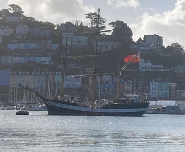 Pelican of London returns to Dartmouth