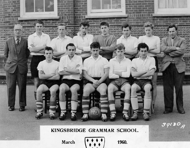 Kingsbridge Grammar School (KGS), football team March 1960