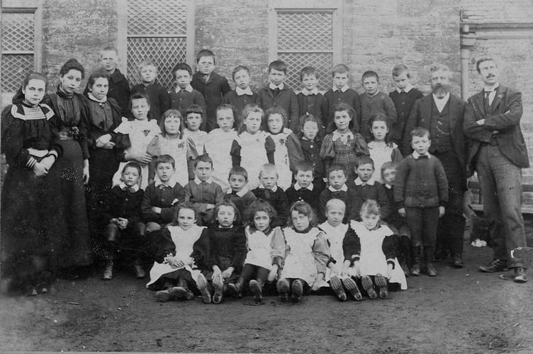 Aveton Gifford school around 1900