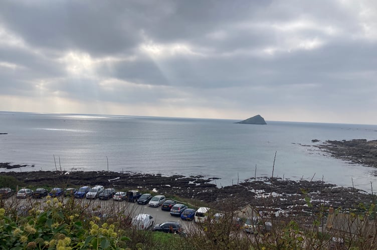 Dramatic skyline from Wembury Beach