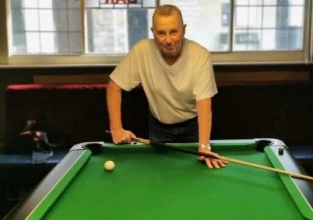 Nigel Sharp's pool fundraiser for Prostate Cancer UK