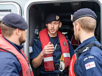 Navy cadets in Devon rescue drill