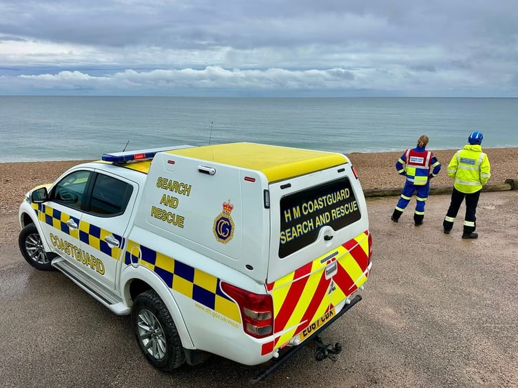 The HM Coastguard Search and Rescue Team at Slapton