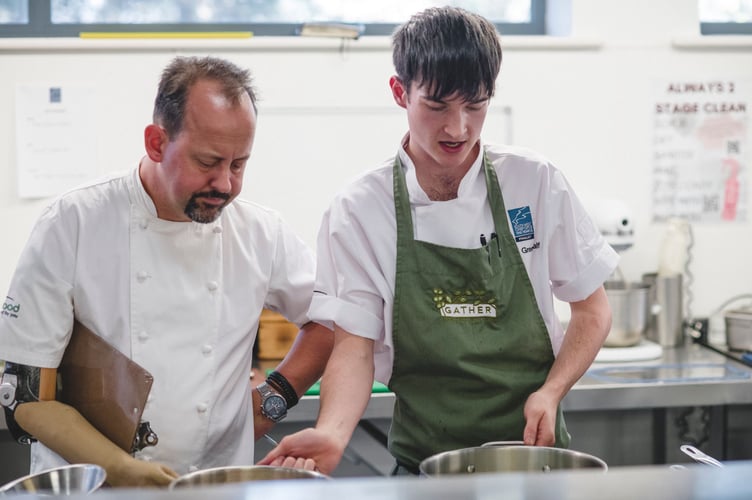 Ben Greenhalf during the cooking final at the South West Chef of the Year Awards 2025.
