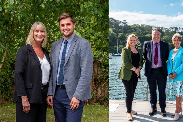L to R: Sharon Pollard and Harry Edwards (Yealmpton) ,Kaitlyn Morton, Alex Cowe and Jane Devonshire  (Newton Ferrers)