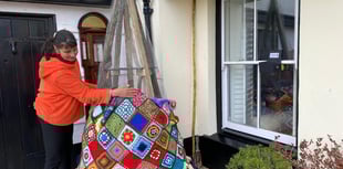 Dartmouth's crocheted 'Knitmas Tree' raises funds for Rowcroft Hospice