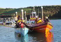 RNLI Salcombe and Rowing Club train together