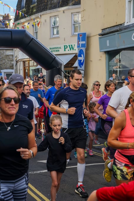 Enjoying the Fun Run