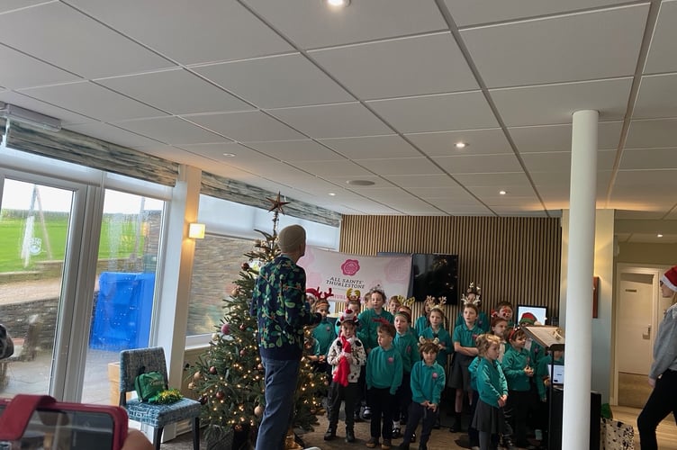 Thurlestone Primary School children singing carols