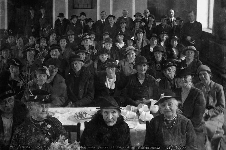 Mrs. Forbes 90th birthday party at Salcombe Sisterhood in 1937