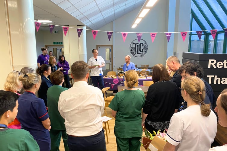 At the launch of the new ICU Garden Appeal cook book.
