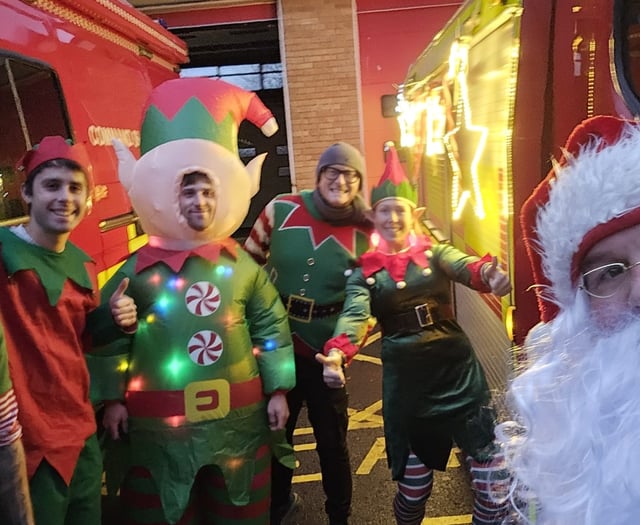 Santa by Sirens event raises cash for Fire Fighters Charity