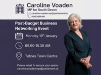 Caroline Voaden invites businesses to post-budget networking event