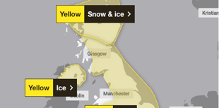 Met Office issues yellow ice warning