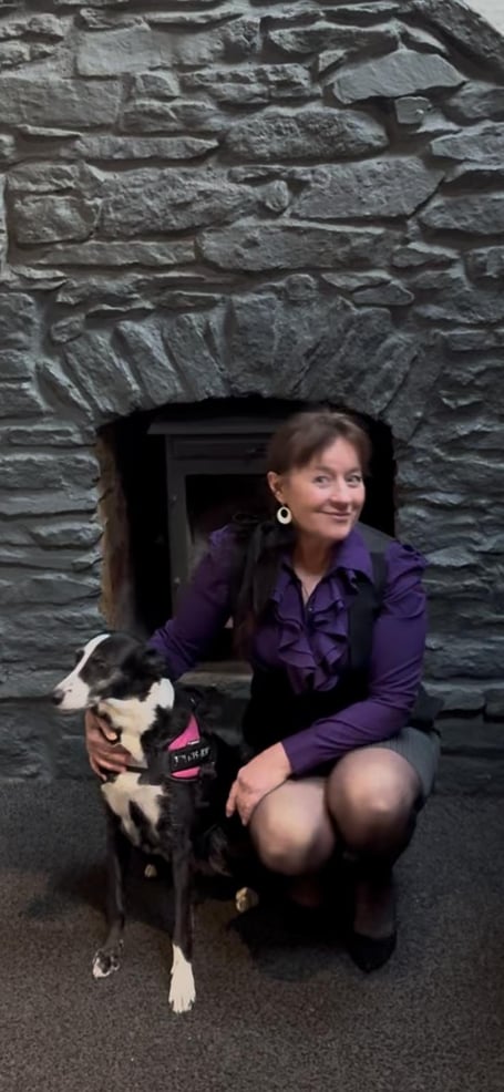 Susie Glaister with Daisy