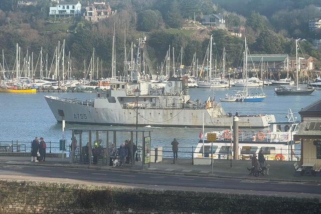 French Navy vessel FS Lion in Dartmouth