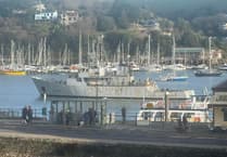 FS Lion visits Dartmouth harbour