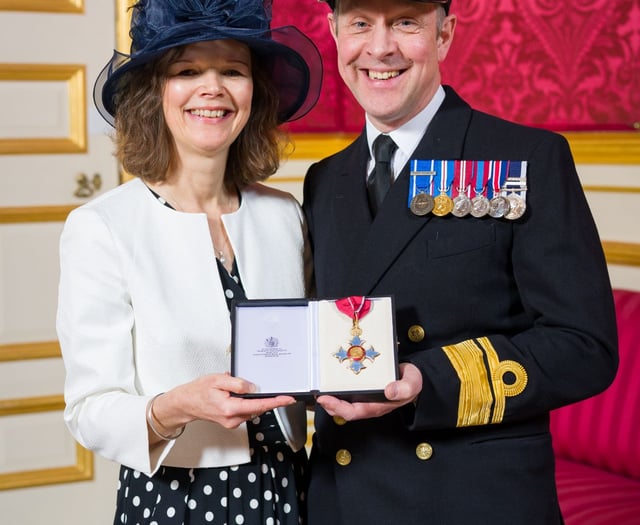 Rear Admiral Phil Game honoured with CBE at St James Palace