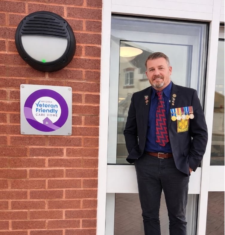 Ivydene Residential and Nursing Home, lead by Home Manager Gary Hood, has been honoured for its care to veterans.