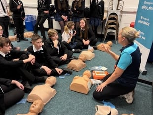 Dartmouth Academy students learn CPR in Jay's Aim workshops