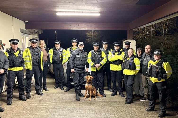 Kingsbridge and Ivybridge Police, along with drug dog, Skye, carried out a "Pubs Against Drugs" operation.