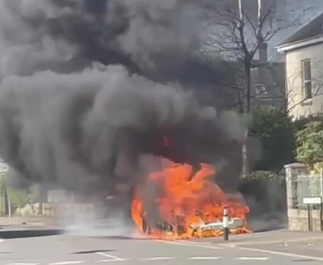 Ivybridge vehicle fire causes road closures