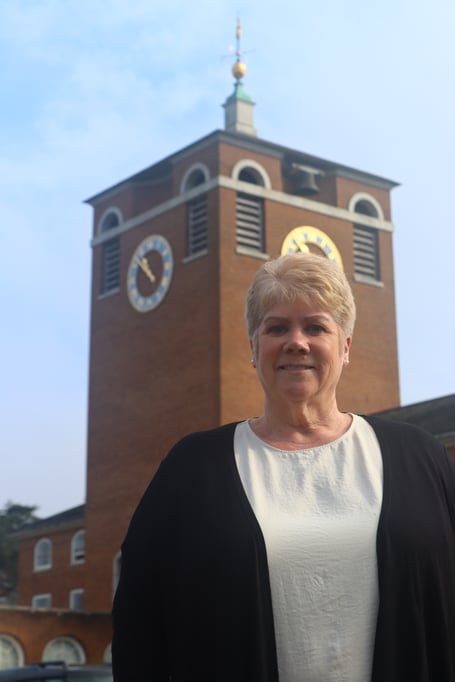 Angie Sinclair, who is retiring after working at Devon County Council for 18 years (Image courtesy: Bradley Gerrard).