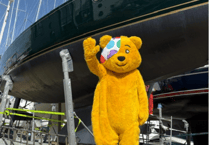 Pudsey docking in Dartmouth on first ever voyage