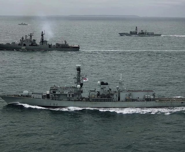 Royal Navy ships shadow Russian vessels in the Channel