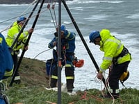 Children rescued from Challaborough cliffs in dramatic operation
