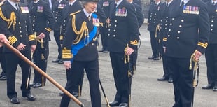 Princess Anne Honours New Navy Officers