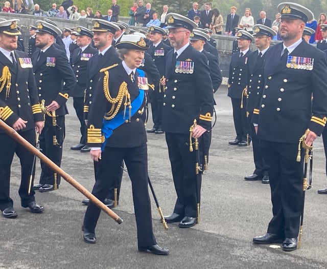 Princess Anne Honours New Navy Officers
