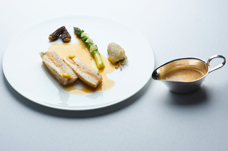 Harrison Brockington's winning dish for the Roux Scholarship 2026 competition.