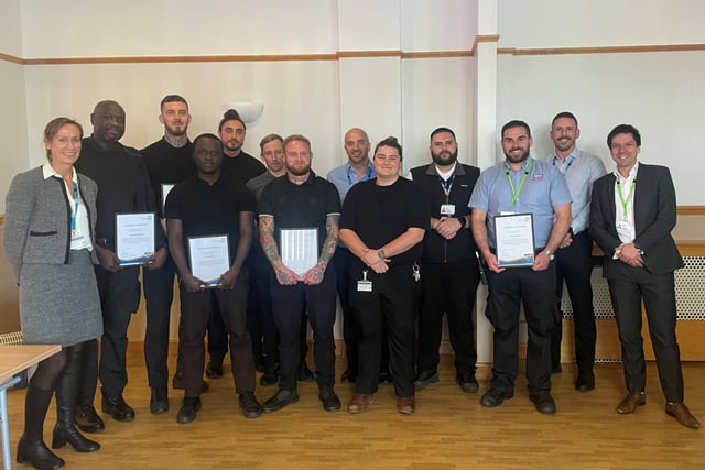 Hospital security team awarded for bravery after disarming armed man