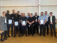 Hospital security team awarded for bravery after disarming armed man
