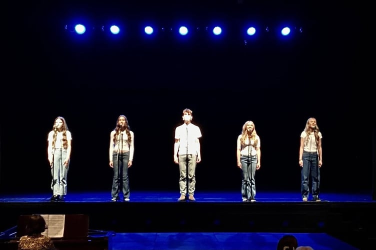 The BTEC Performing Arts Group performed a moving rendition of 'Waving Through a Window'