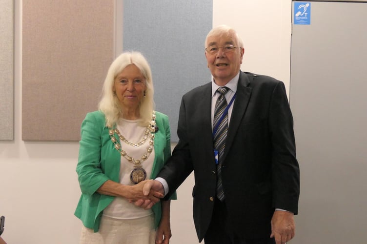 Cllr Jacqi Hodgson and Cllr Bernard Taylor